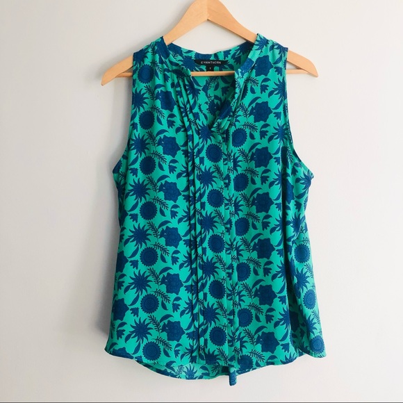 41 Hawthorn Tops - [41 Hawthorn] Stitch Fix Breyson Pleat Detail Sleeveless Top